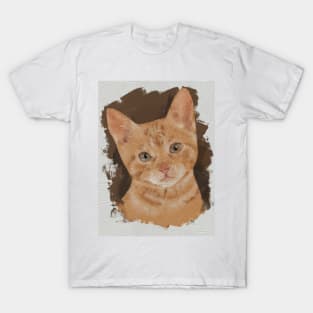 Ginger Cat Painting T-Shirt